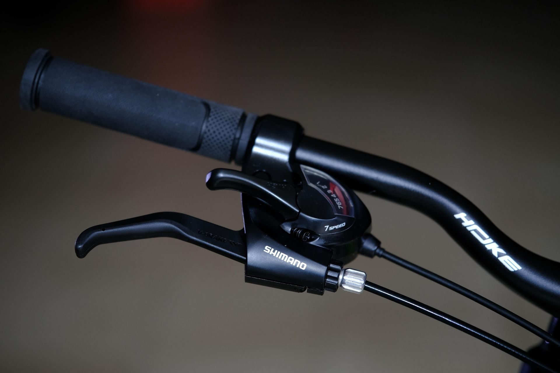 Манетка Shimano ST-EF-41 HOKE Shock 27,5 MD матовый чёрный-зелёный 17