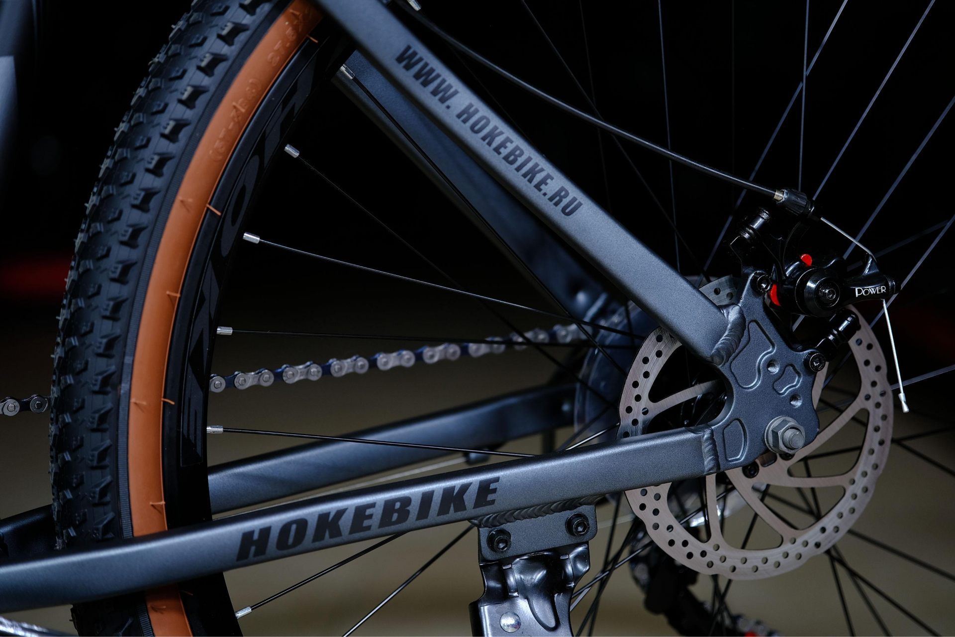 Тормоз Power disc 160 механический HOKE ONE WAY 27,5 матовый серый