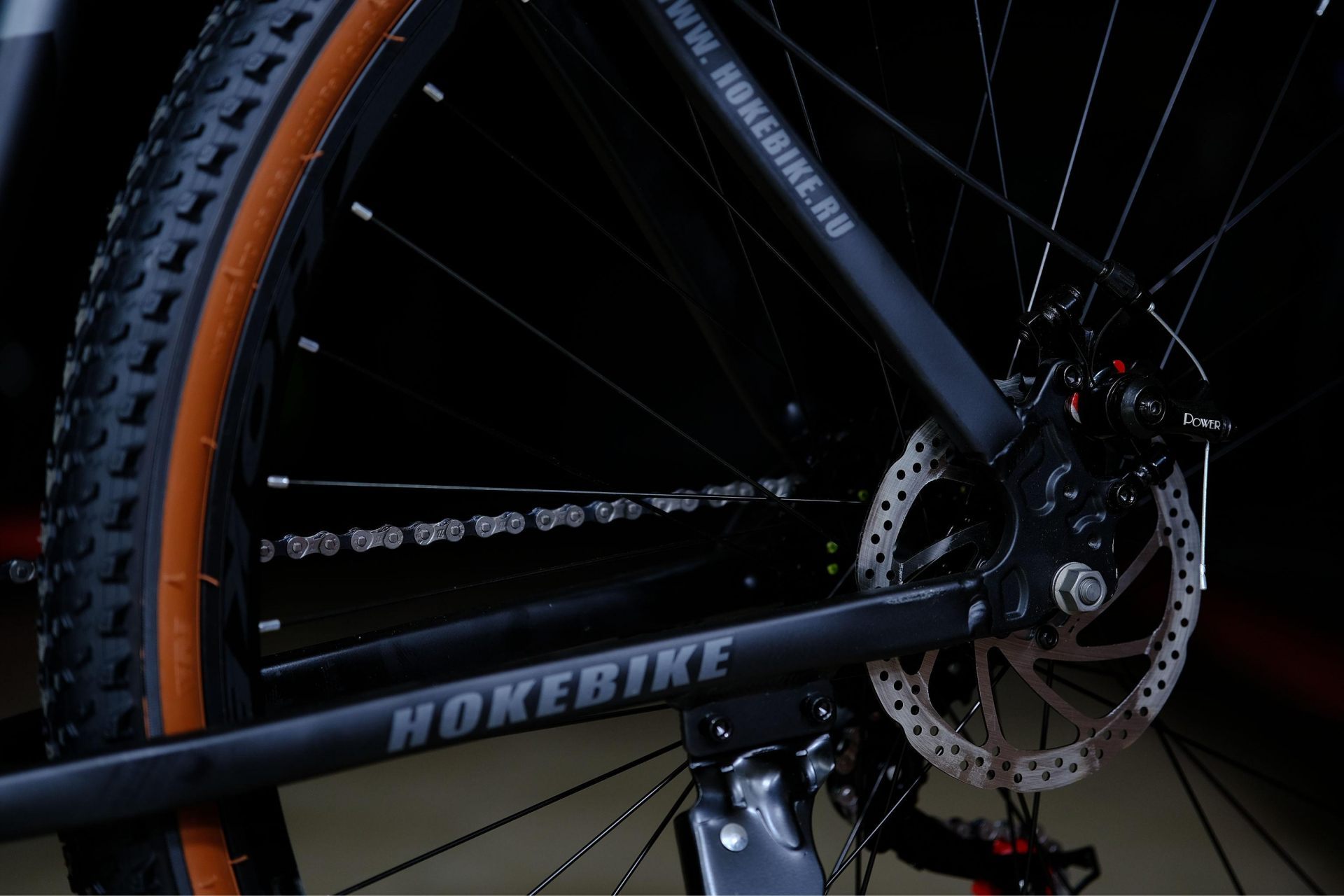 Тормоз Power disc 160 механический HOKE ONE WAY 29 матовый чёрный 19